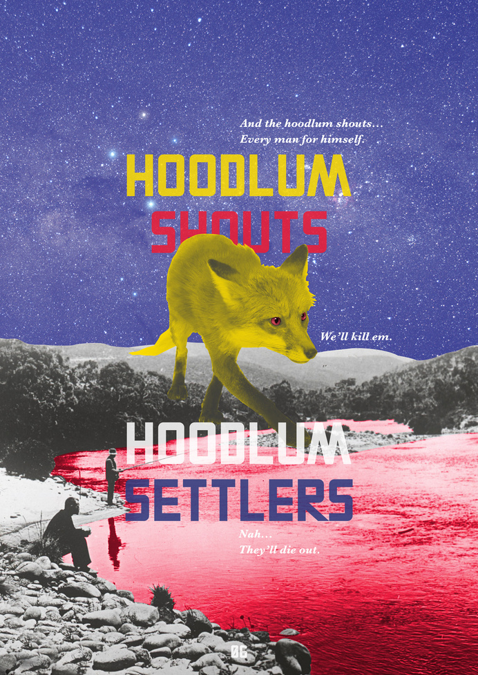 AM/GD #history #fox #shouts #hoodlum #poster #australia