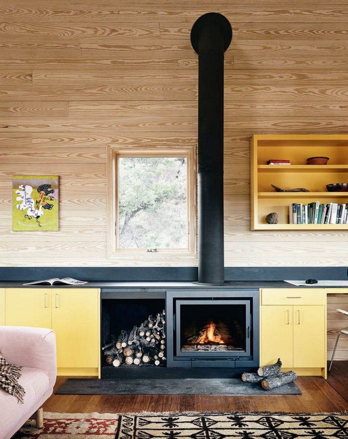 Off-the-Grid Porch House in West Texas 5, fireplace