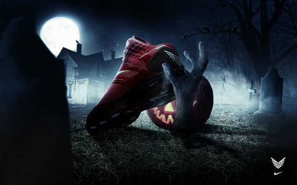 Nike Fright Night on Behance #fright #halloween #night #nike #poster