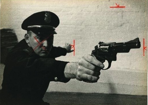 Chimes&Rhymes | innovative design and new techniques in visual artistry #white #red #gun #black #cop #crop