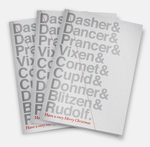 ANONYMOUS MAG #diagonal #reindeers #christmas #gray #type #helvetica