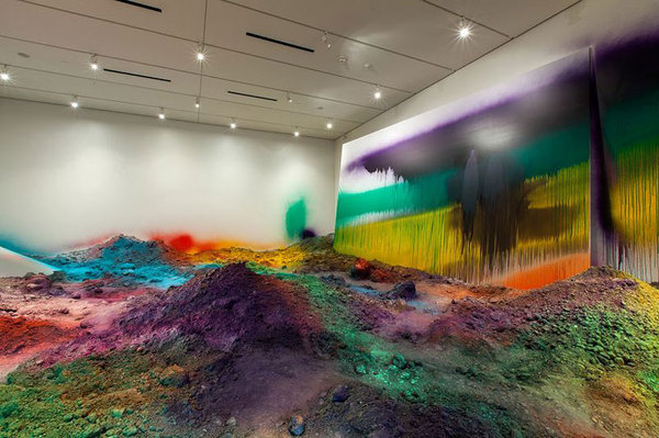 katharina grosse nasher sculpture center designboom 02 #katharina #dust #colors #grosse #art