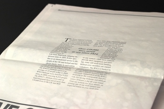 Richard MacVicar - RNLI #crown #lifeboat #newspaperclub #print #design #newspaper #royal #sea #anchor #typography