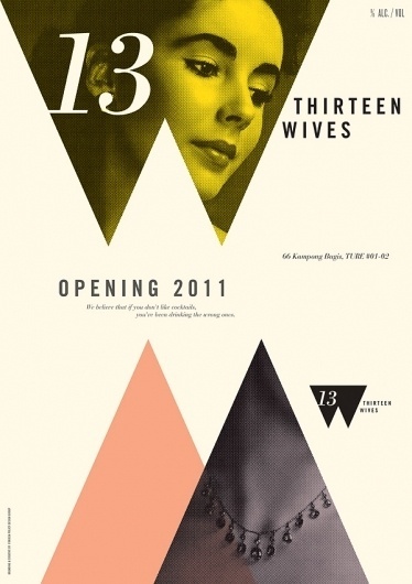Foreign Policy Design Group » 13 Wives : Posters #halftone #italic #design #photograph #geometric #poster #type