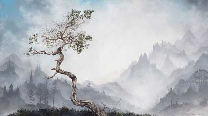 Axiom: Oil Paintings of Foggy Landscapes by Brian Mashburn