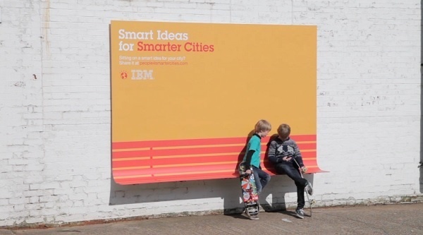 IBM Creates Smart Outdoor Ads With A Purpose DesignTAXI.com #billboard #advertising