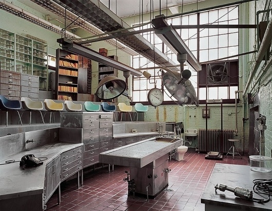 Abadoned Asylum by Christopher Payne | Daily Cool #photography #atmosphere #autopsy #hospital #moody