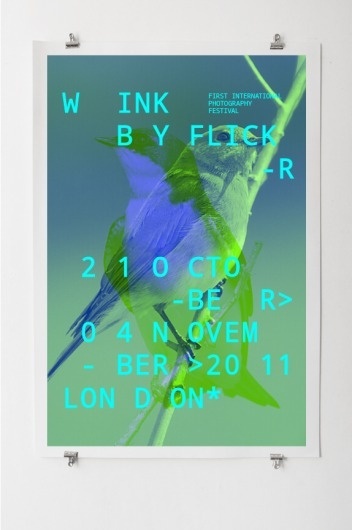 Wink flickr festival #design #graphic #identity #poster #typography