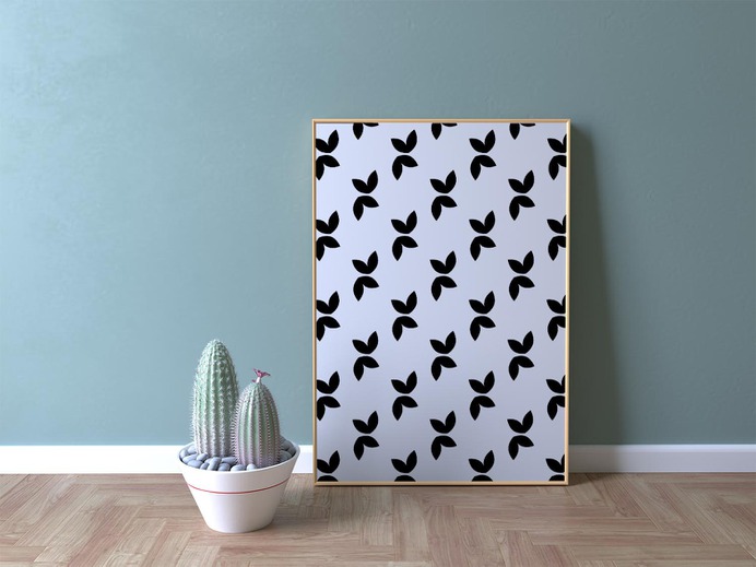 Scandinavian Small Wings Pattern Wall Art Poster