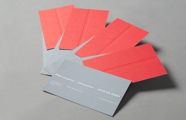 Philip Ljungström « Design Bureau – Lundgren+Lindqvist #business #pink #card #print #clean #grey