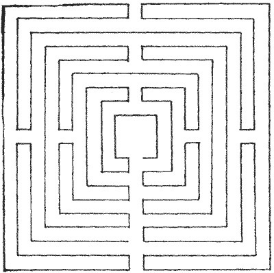 The Project Gutenberg eBook of Amusements In Mathematics, by Henry Ernest Dudeney. #maze