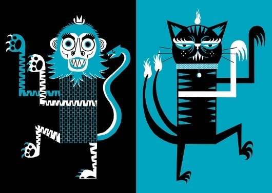 Gods&Monsters_BN.jpg (image) #illustration
