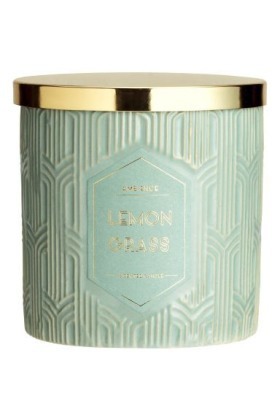 Scented Candle in Holder - pastel scented candle