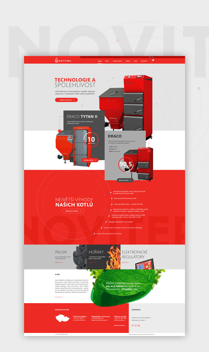 NOVITERA website design on Behance