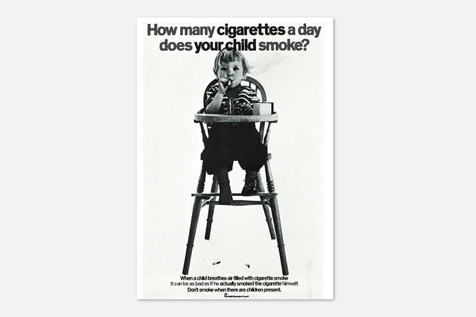 Health Education Council poster. UK 1975. #hec #1970s #cigarettes