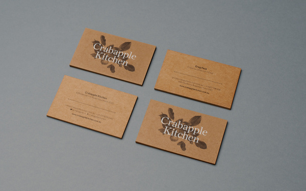 Crabapple Kitchen — Tom Clayton / Swear Words #business #branding #card #print #identity #stationery #foil #typography