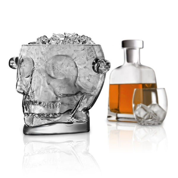 Brainfreeze Glass Skull Ice Bucket #kitchenware