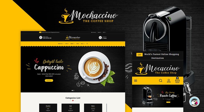 #Mochaccino - #Coffee & #Drinks - #Prestashop #Responsive #Theme #eCommerce #Website #Design #Template
