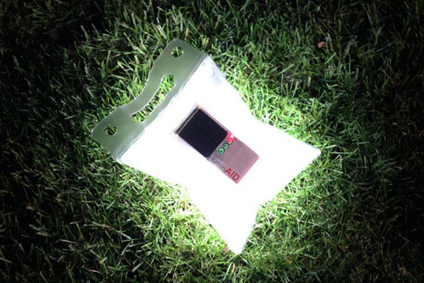 The LuminAID: an inflatable solar light which is lightweight, solar-rechargeable, and waterproof. #design #travel #product #industrial #outdoor #fun
