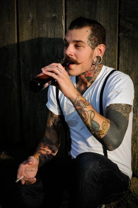 Moustache by Will Hunt Goods #beer #drinking #tattoos #moustache