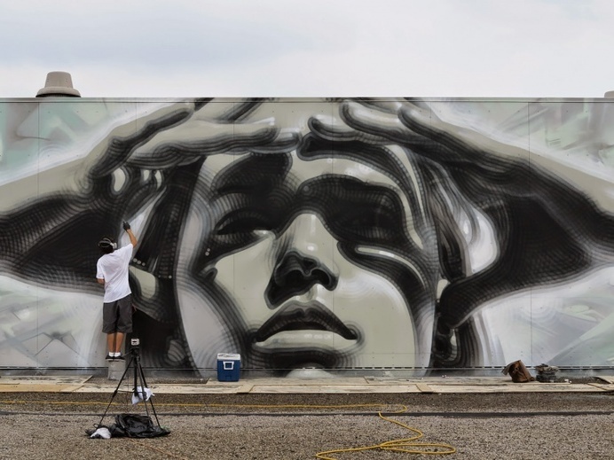 To the Future: Mural by El Mac in Toronto - JOQUZ #mural #el #art #street #toronto #mac