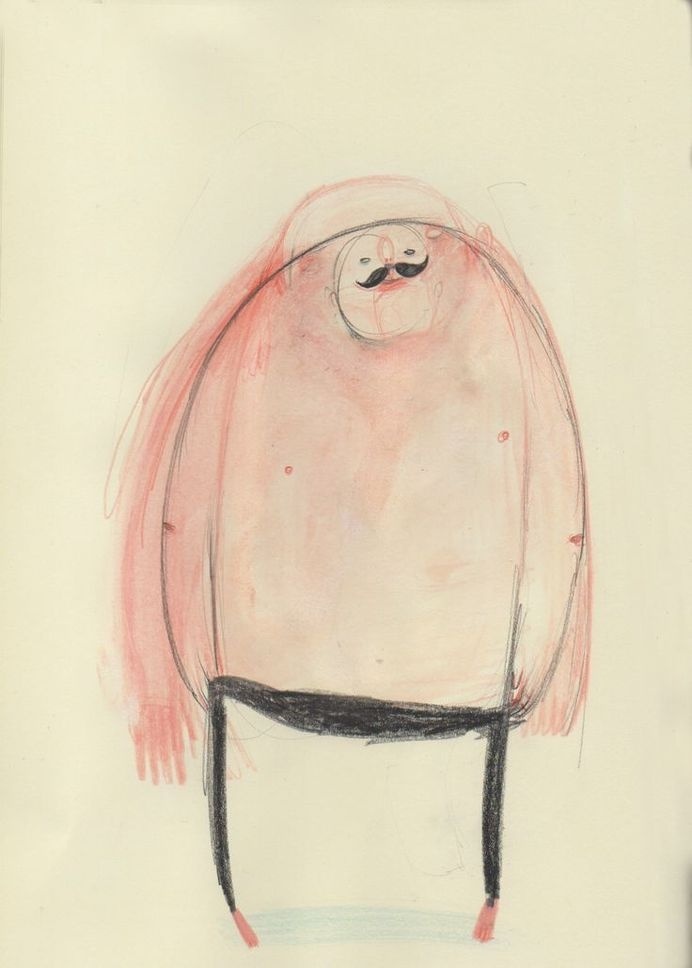 Giant. http://www.davidlitchfieldillustration.com #man #illustration #giant