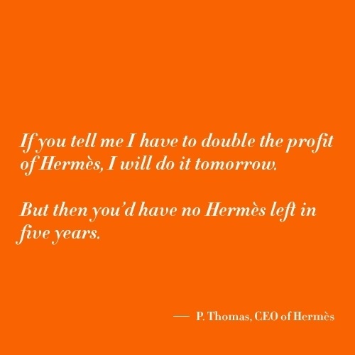 Double Profit, Double Trouble: A Hermes Quote