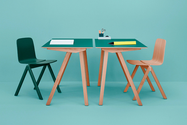 HAY X RONAN & ERWAN BOUROULLEC: COPENHAGUE #chair #design #set #wood #furniture #industrial #desk