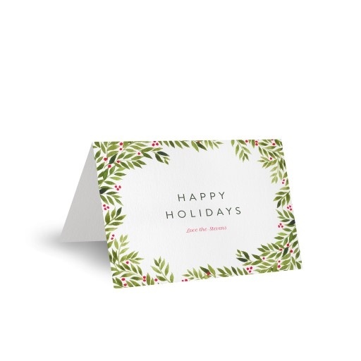 Christmas Wreath - Christmas Cards #paperlust #christmas #holiday #christmascard #cards #card #holidaycard #photocard #photo #design #print