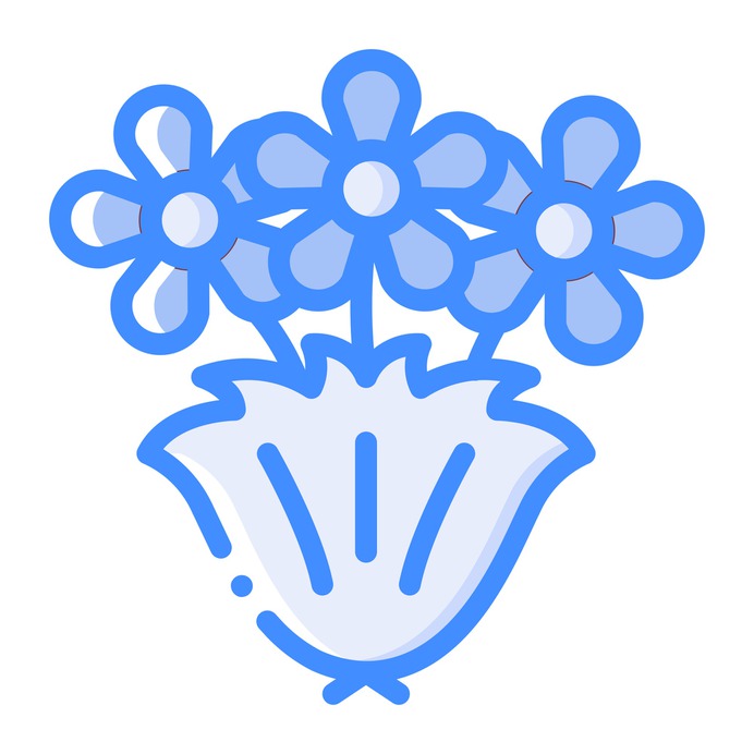 See more icon inspiration related to bouquet, birthday and party, love and romance, botanical, roses, blossom, flowers and nature on Flaticon.