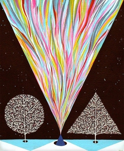 mark warren jacques painter abstract painting artist picture on VisualizeUs #tree #illustration #color #geometric
