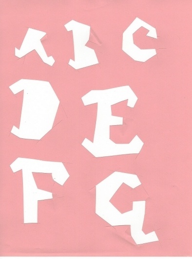 7045552417_92b4cc9123_b.jpg (762×1024) #cut #letters #red #pink #xacto #custom #type #paper #typography