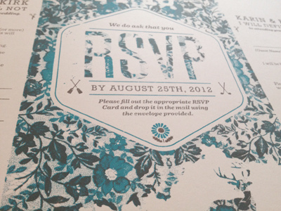 Printed Invites #invite #wedding