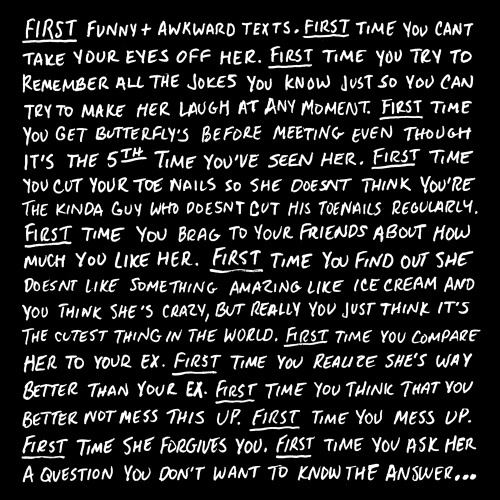 first time #white #handwriting #& #black #quotes #handwritten #type #typography