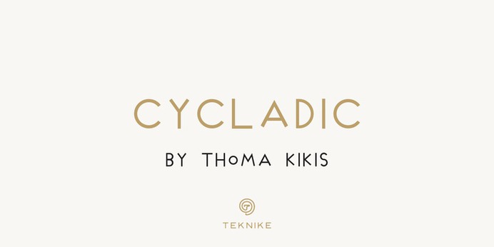 Cycladic typeface (font) designed by Thoma Kikis. Teknike.com - #cycladic #typeface #font #kikis #thomakikis #sans #capitals #caps #lettering #greek #latin #cyrillic #teknike