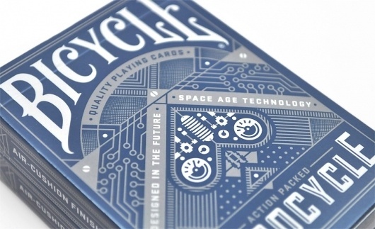 Robocycle Playing Cards | Duct Tape and Glitter #glitter #tape #bicycle #card #playing #duct #illustration #mid #century #modernism