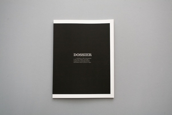 Dossier on Behance #zine #prints