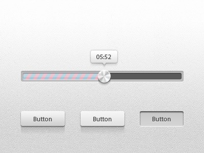 Dribbble - Slider and buttons by Ru Kotenko #interfaces