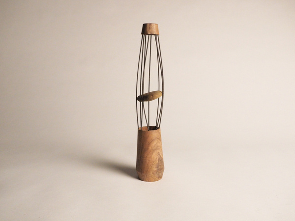 Form of the week - Fiber #walnut #stone #rock #vessel #wood #fiber