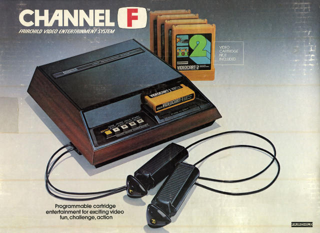 The Untold Story Of The Invention Of The Game Cartridge | Fast Company | Business + Innovation #electronics #fairchild #yellow #woodgrain #f #gaming #vintage #cartridge #channel #game