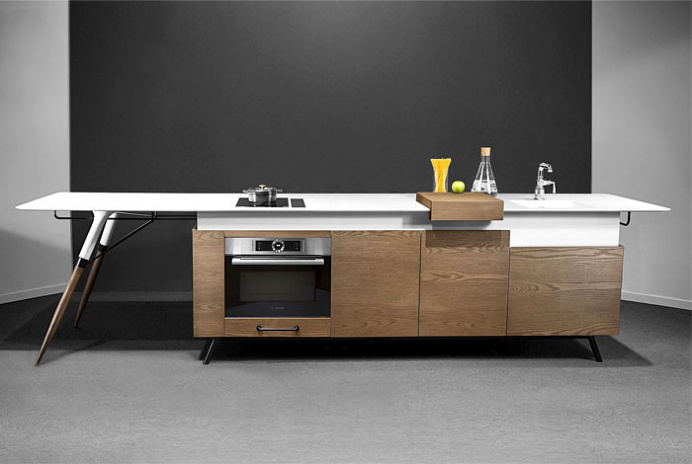 Compact Kitchen Design by Irena Kilibarda - #design, #furniture, #modernfurniture,