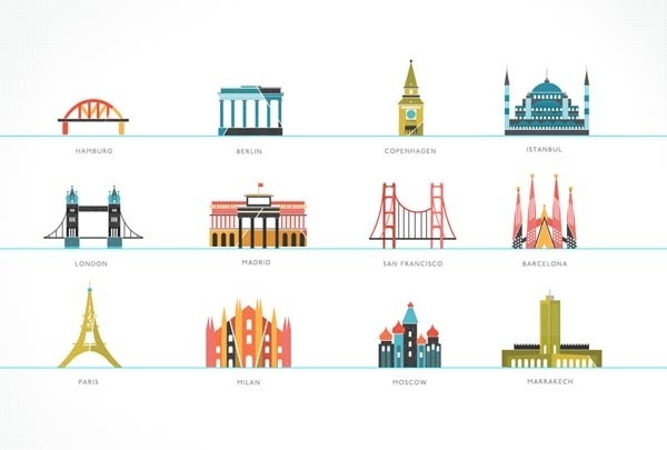 Tiny Buildings Illustrated by Kelli Anderson #cities