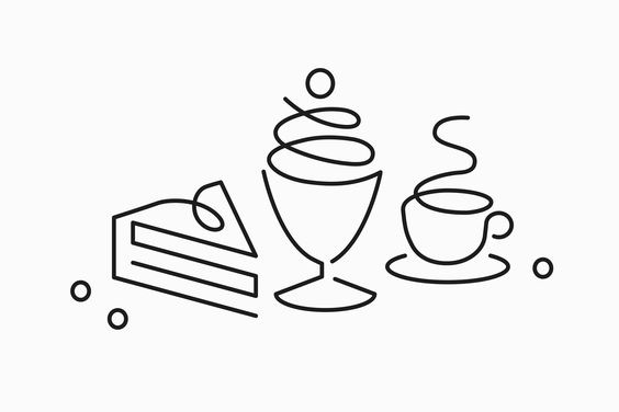Erik Penser Bank Cookbook by Bedow, Sweden #icon #icondesign #oneline #line #lineicon #breakfast #iconset #illustration #graphicdesign #coff