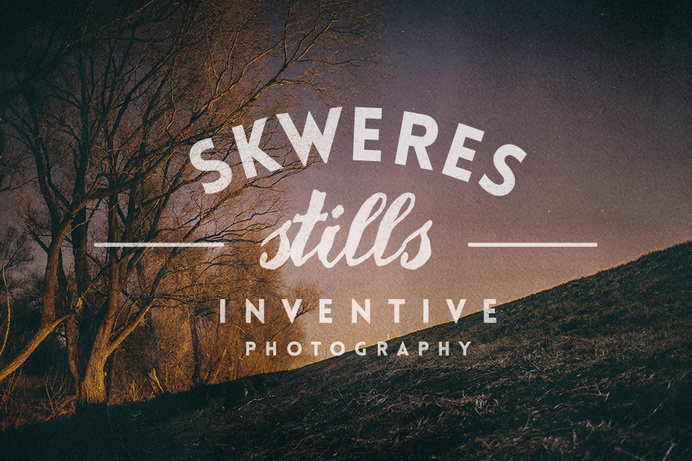 Ekosky – Identity for photographer Aleksander Skweres. #lettering #identity #hand #photographer #typography