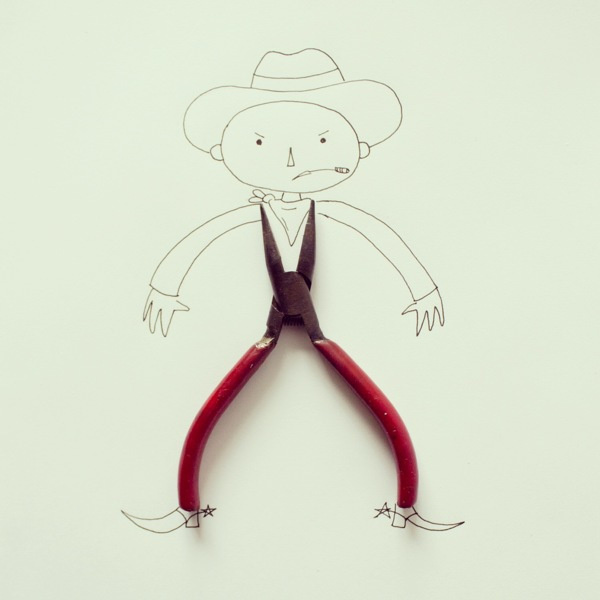Everyday Objects Cleverly Incorporated Into Whimsical Illustrations DesignTAXI.com #cartoon #illustration #everyday #items