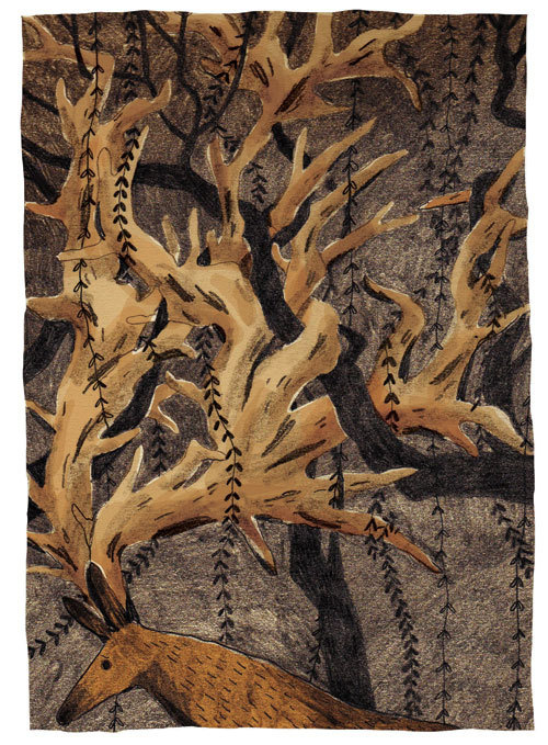 Briony May Smith illistration #illustration #deer #horns #branches