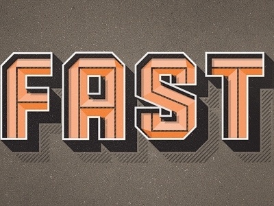 Dribbble - FAST by Mackey Saturday #fast #typography