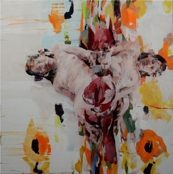 Kanevsky, abstract, woman, reflection, oil