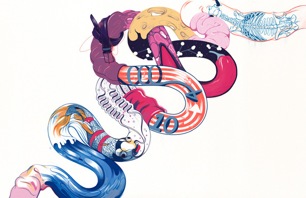 – Rather Slim Than Overweight #graffiti #illustration