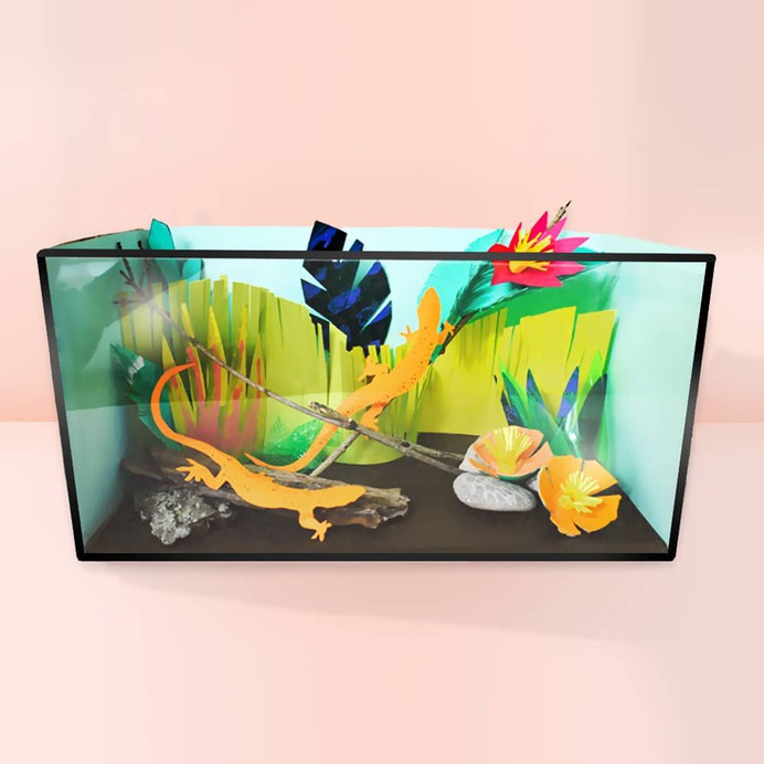 Make an upcycled pretend pet tank for dramatic play or animal habitat learning!